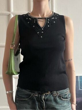Size Small Vintage Beaded Tank Top